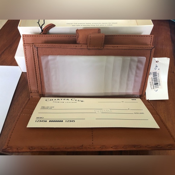 Charter Club Wallet Checkbook Clutch - Picture 6 of 8